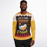 How to Survive Christmas - Athletic Drink Sweatshirt - TreasuredTale