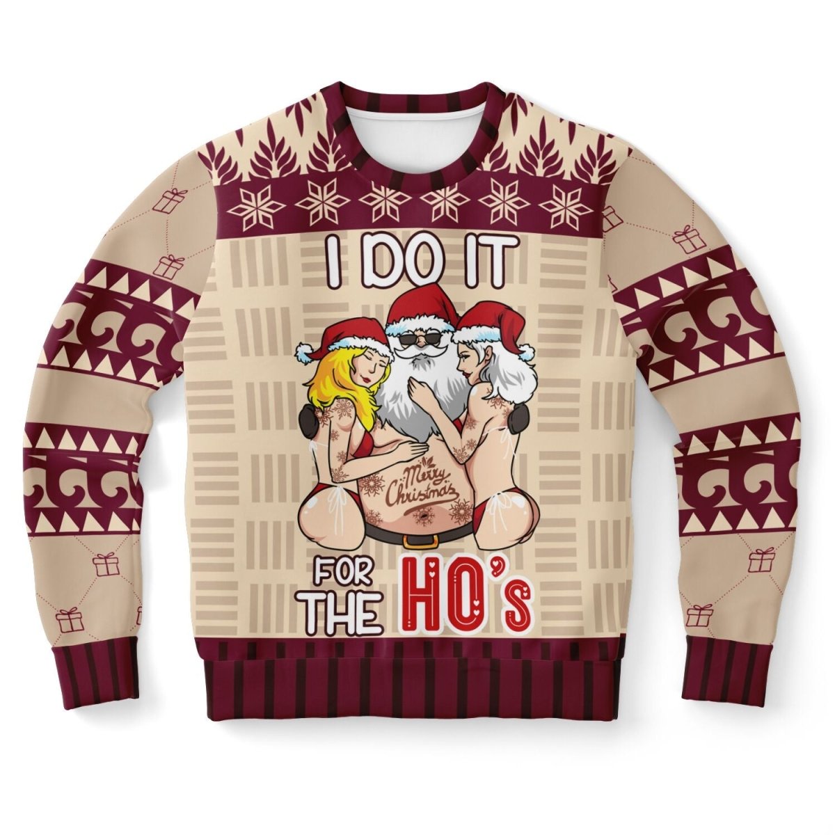 I Do It for the Ho’s Christmas Sweatshirt - TreasuredTale