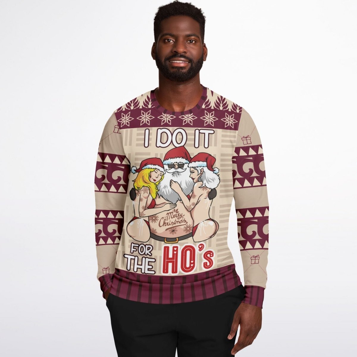 I Do It for the Ho’s Christmas Sweatshirt - TreasuredTale
