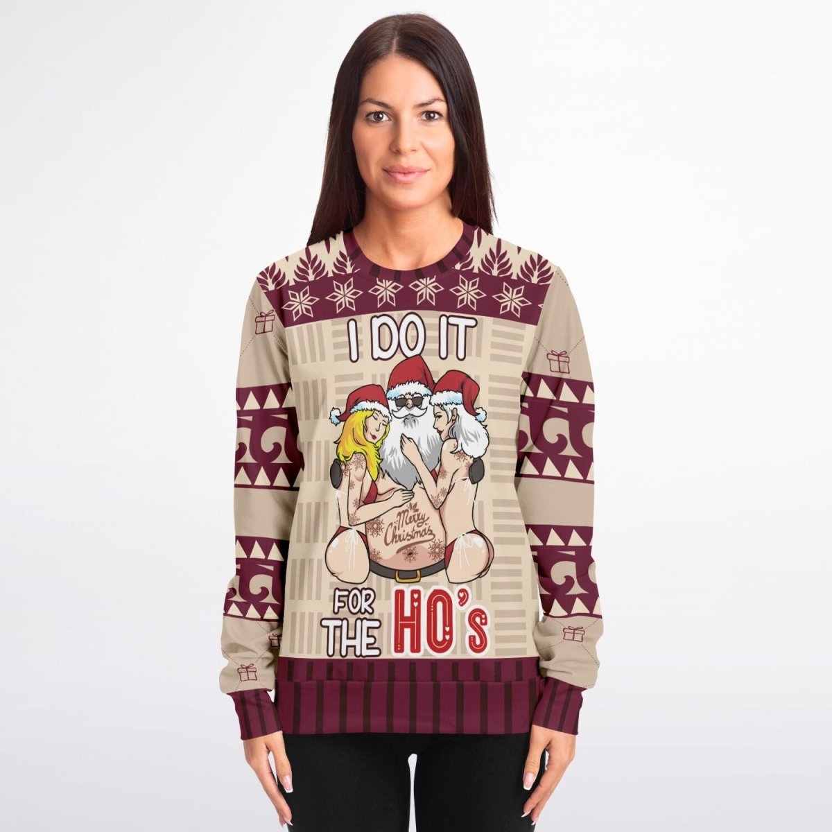 I Do It for the Ho’s Christmas Sweatshirt - TreasuredTale