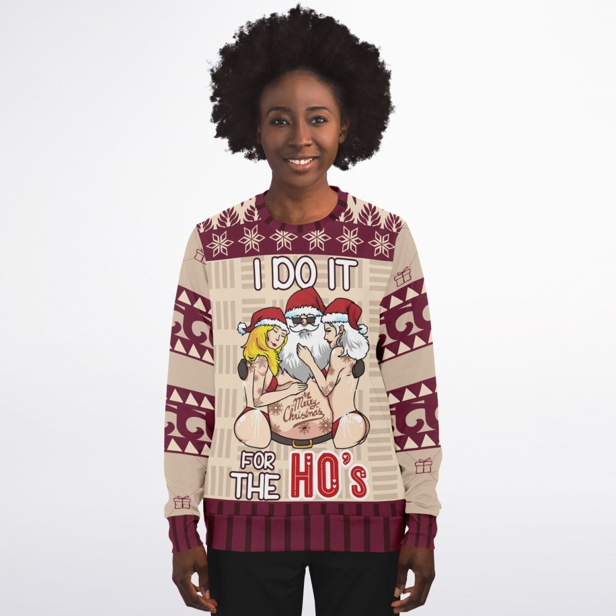 I Do It for the Ho’s Christmas Sweatshirt - TreasuredTale