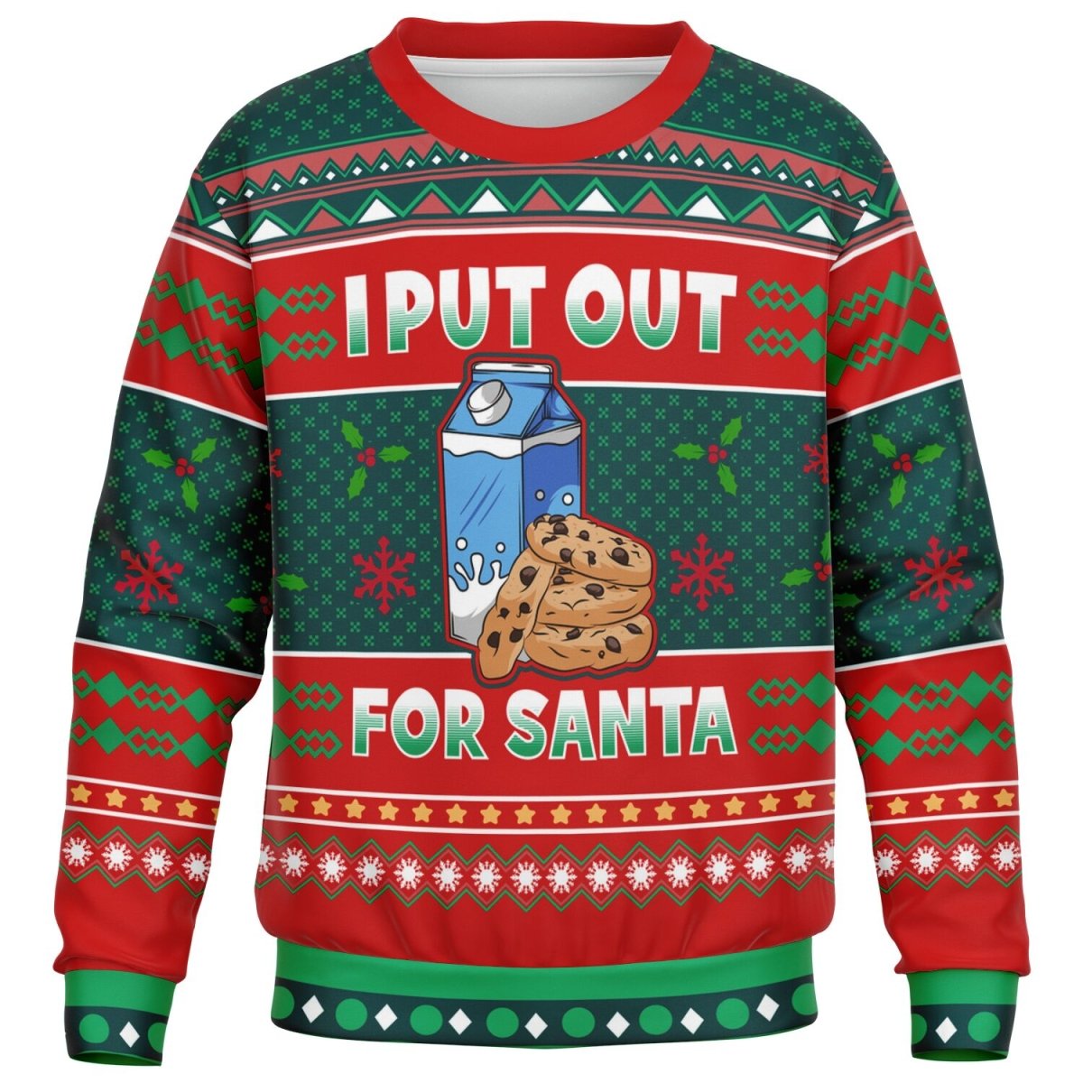 I put out for Santa - Athletic Kids/Youth Sweatshirt - TreasuredTale