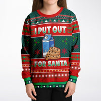 I put out for Santa - Athletic Kids/Youth Sweatshirt - TreasuredTale