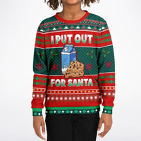 I put out for Santa - Athletic Kids/Youth Sweatshirt - TreasuredTale