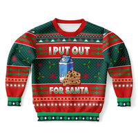 I put out for Santa - Athletic Kids/Youth Sweatshirt - TreasuredTale