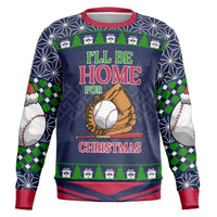 I’ll Be Home for Christmas Baseball Sweatshirt - TreasuredTale