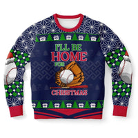I’ll Be Home for Christmas Baseball Sweatshirt - TreasuredTale