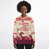 I’m Laying On Your Present Christmas Sweatshirt - TreasuredTale