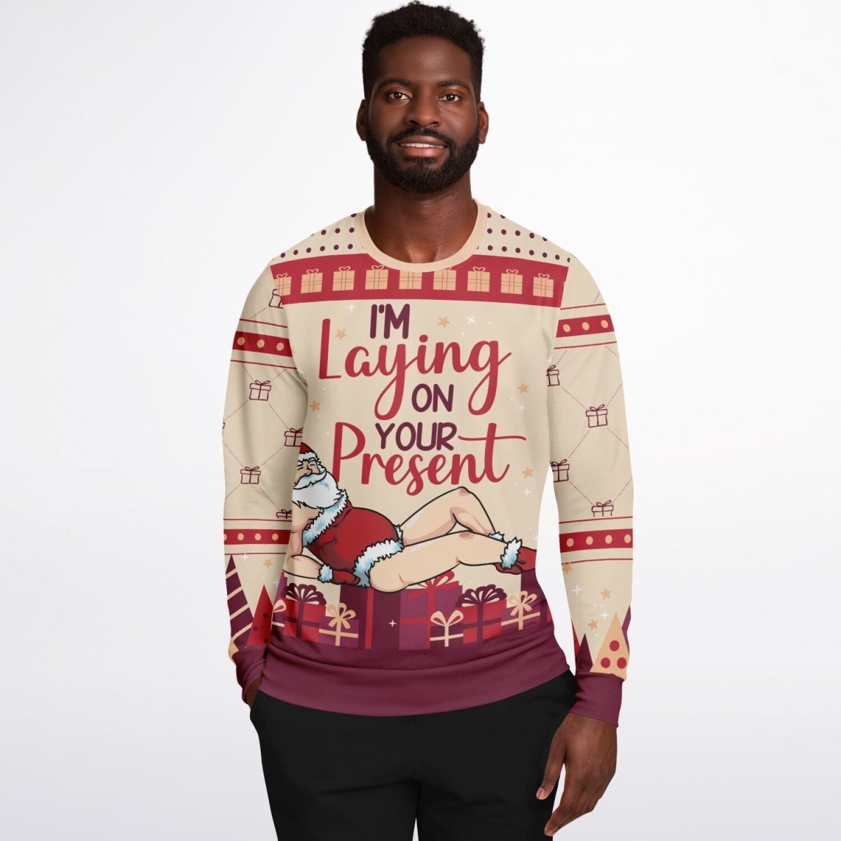 I’m Laying On Your Present Christmas Sweatshirt - TreasuredTale