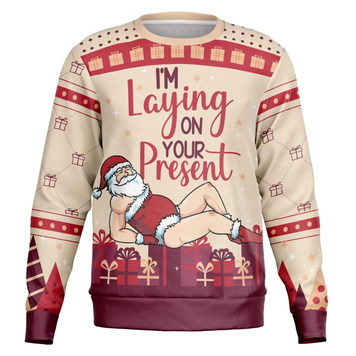 I’m Laying On Your Present Christmas Sweatshirt - TreasuredTale
