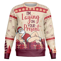I’m Laying On Your Present Christmas Sweatshirt - TreasuredTale
