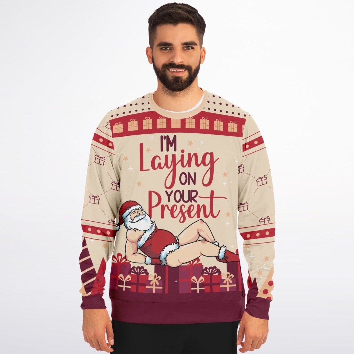 I’m Laying On Your Present Christmas Sweatshirt - TreasuredTale