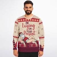 I’m Laying On Your Present Christmas Sweatshirt - TreasuredTale