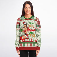 “I’m So Good Santa Came Twice” Christmas Swe - TreasuredTale