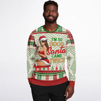 “I’m So Good Santa Came Twice” Christmas Swe - TreasuredTale