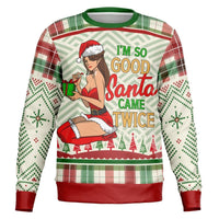 “I’m So Good Santa Came Twice” Christmas Swe - TreasuredTale