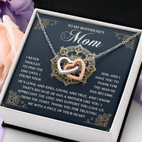 Interlocking Hearts Necklace – Thank You Boyfriend's Mom Gift - TreasuredTale