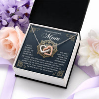 Interlocking Hearts Necklace – Thank You Boyfriend's Mom Gift - TreasuredTale
