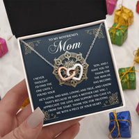Interlocking Hearts Necklace – Thank You Boyfriend's Mom Gift - TreasuredTale
