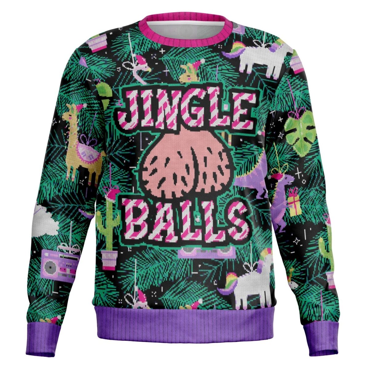 Jingle Balls - Athletic Funny Ugly Christmas Sweater Men, Ladies - TreasuredTale