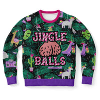 Jingle Balls - Athletic Funny Ugly Christmas Sweater Men, Ladies - TreasuredTale