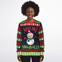 Kiss My Snowballs Snowman Sweatshirt - TreasuredTale