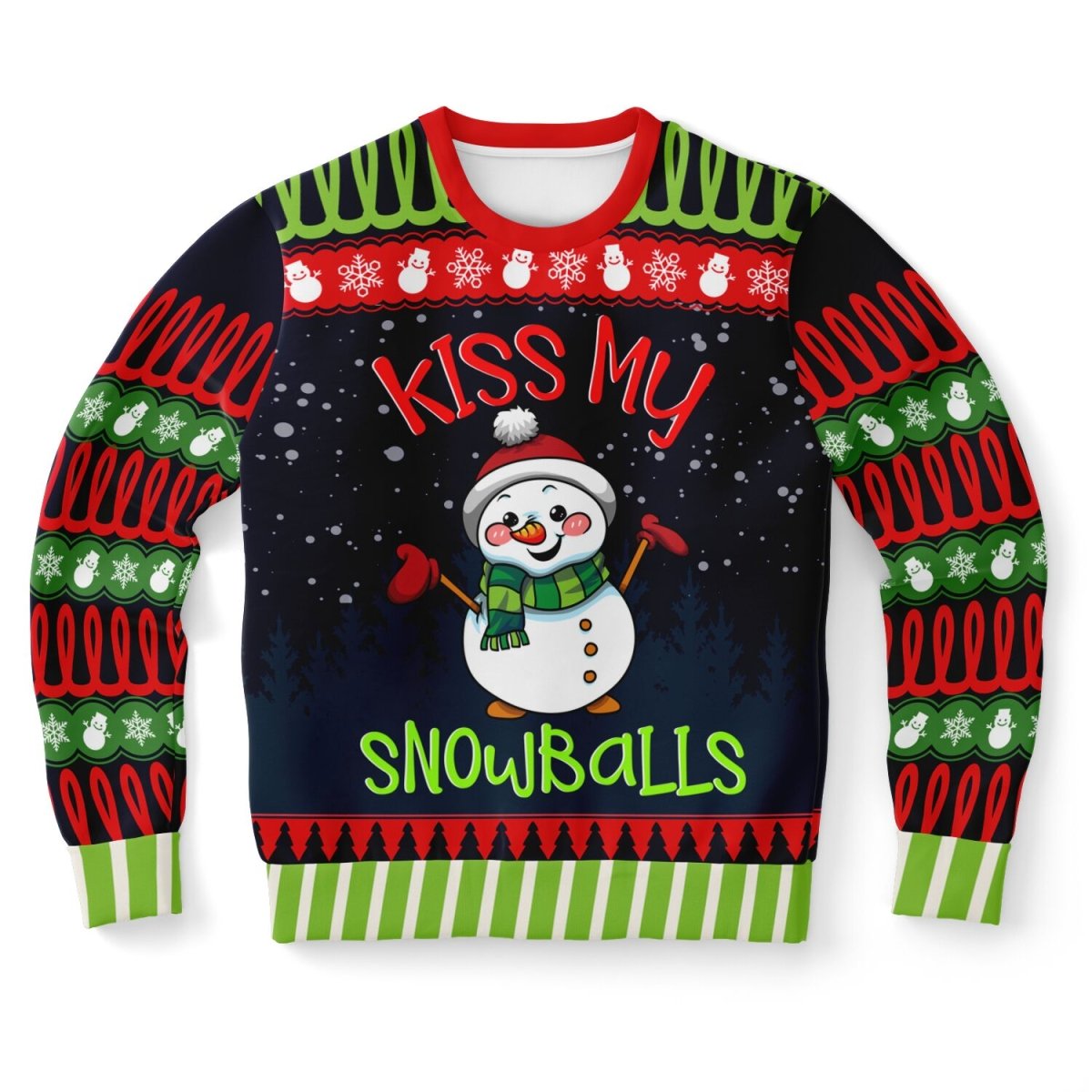 Kiss My Snowballs Snowman Sweatshirt - TreasuredTale