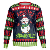 Kiss My Snowballs Snowman Sweatshirt - TreasuredTale