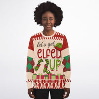 “Let’s Get Elfed Up” Funny Christmas Sweater - TreasuredTale
