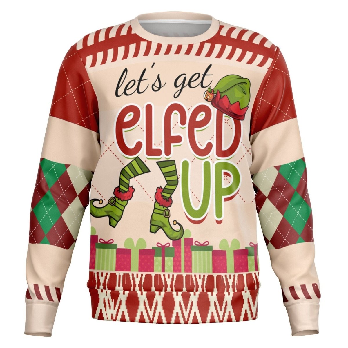 “Let’s Get Elfed Up” Funny Christmas Sweater - TreasuredTale