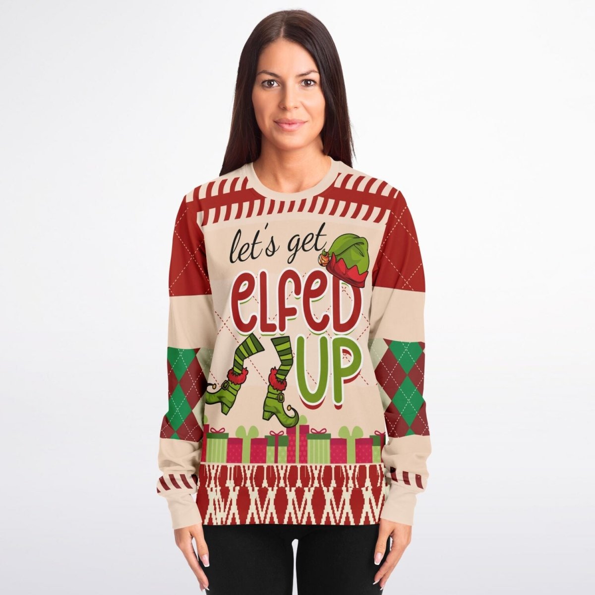 “Let’s Get Elfed Up” Funny Christmas Sweater - TreasuredTale