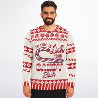 Lick Your Candy Stick Christmas Sweatshirt - TreasuredTale