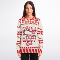 Lick Your Candy Stick Christmas Sweatshirt - TreasuredTale