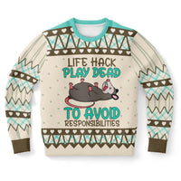 Life Hack Play Dead - Funny Possum Sweatshirt - TreasuredTale