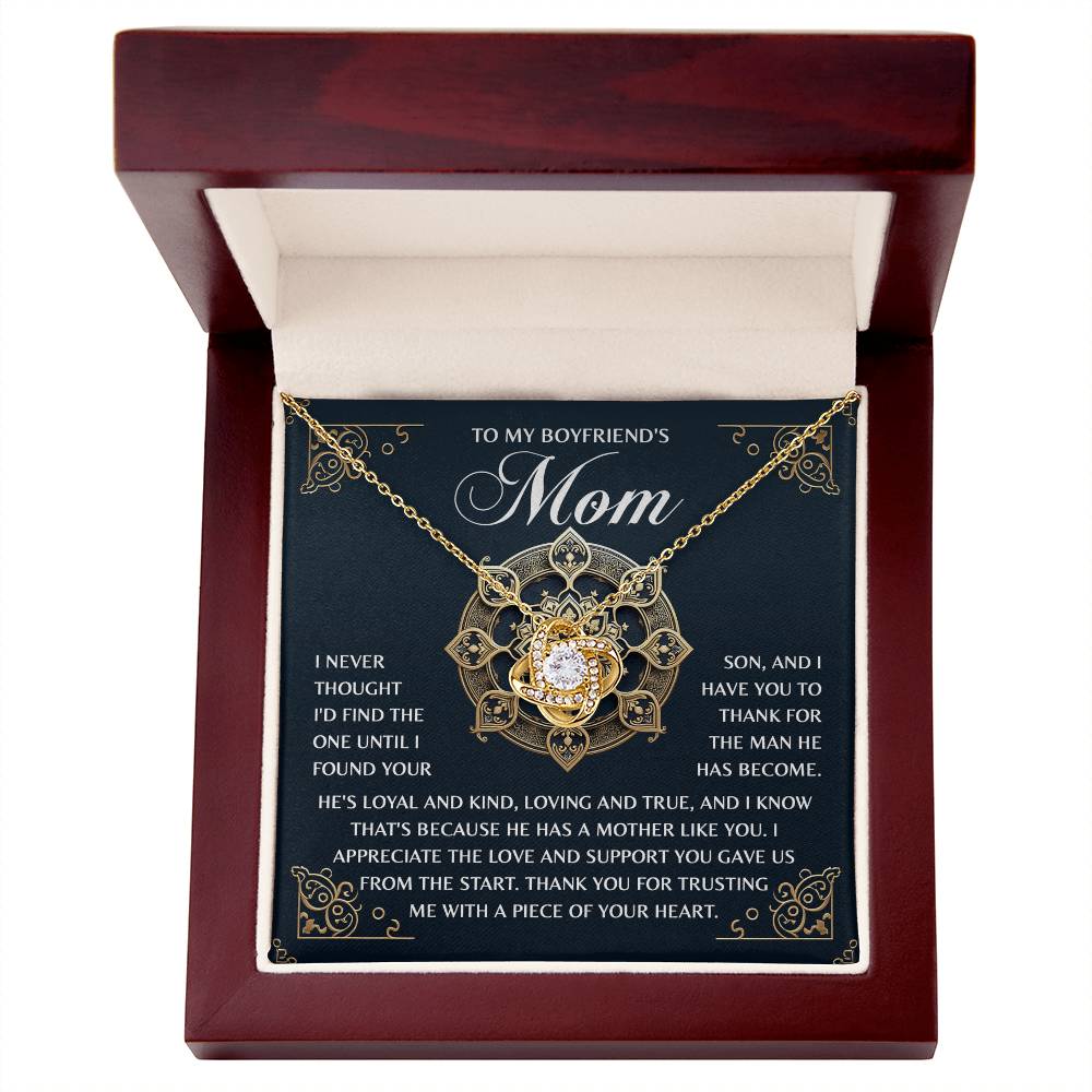 Love Knot Necklace - Boyfriends Mom - TreasuredTale