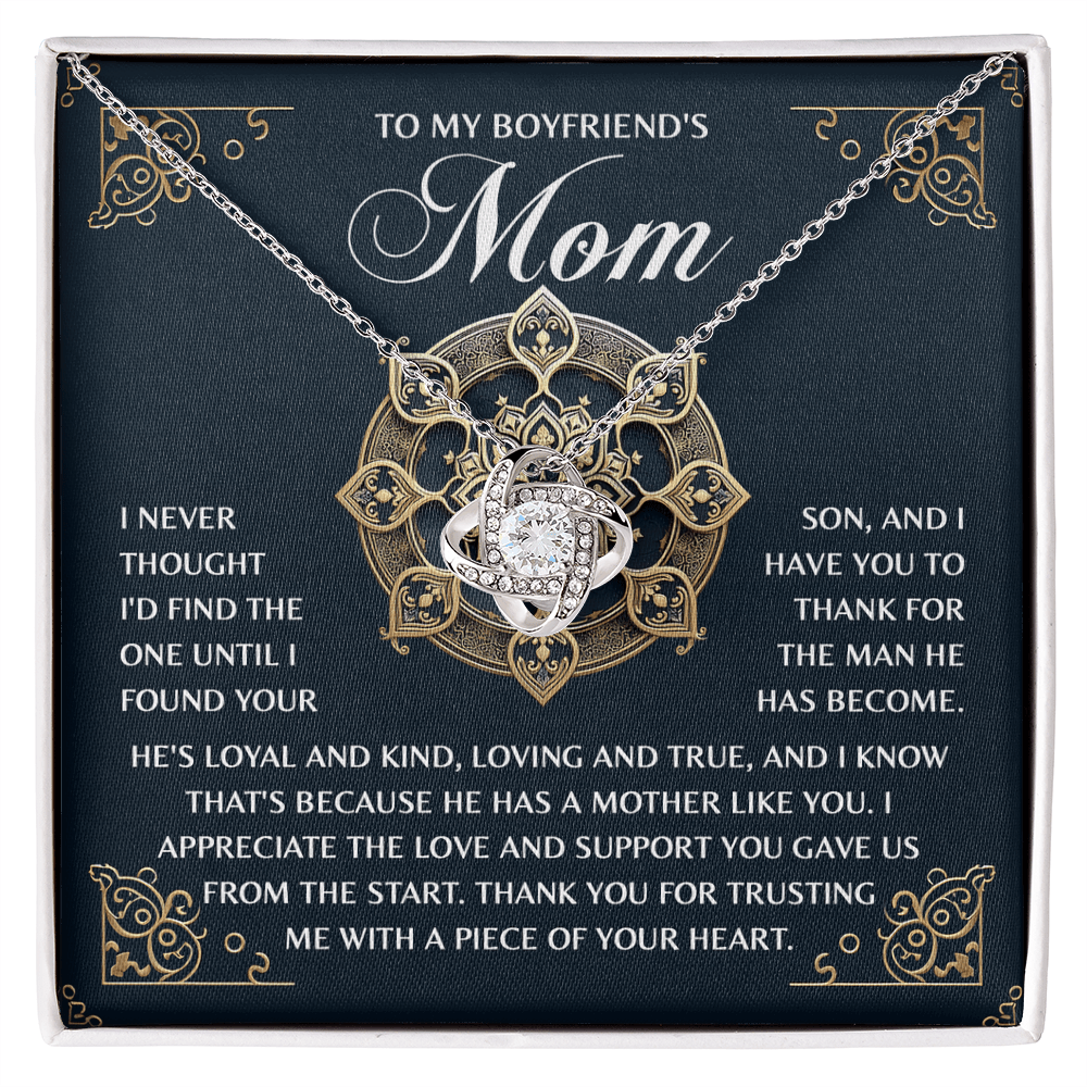 Love Knot Necklace - Boyfriends Mom - TreasuredTale