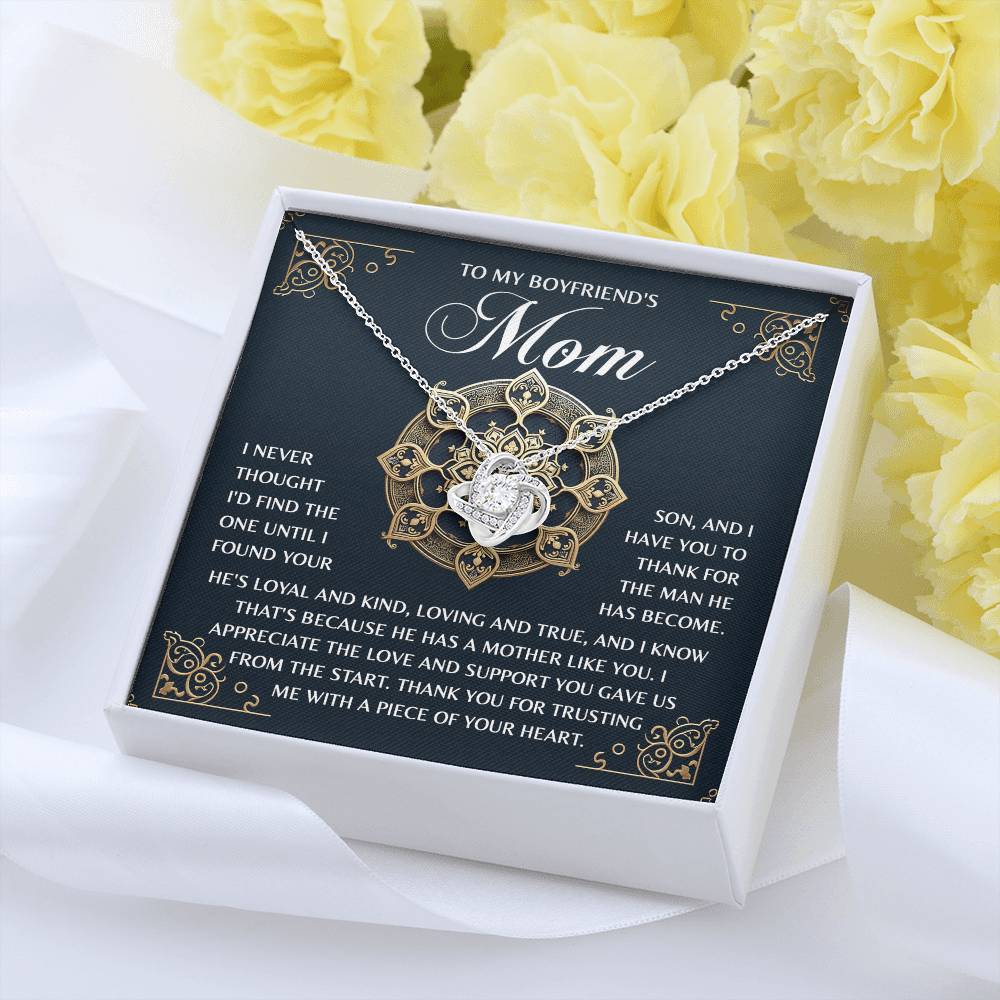Love Knot Necklace - Boyfriends Mom - TreasuredTale
