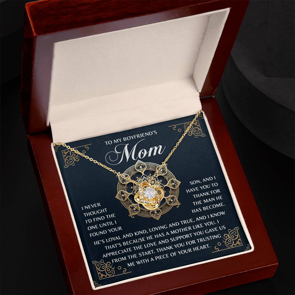 Love Knot Necklace - Boyfriends Mom - TreasuredTale