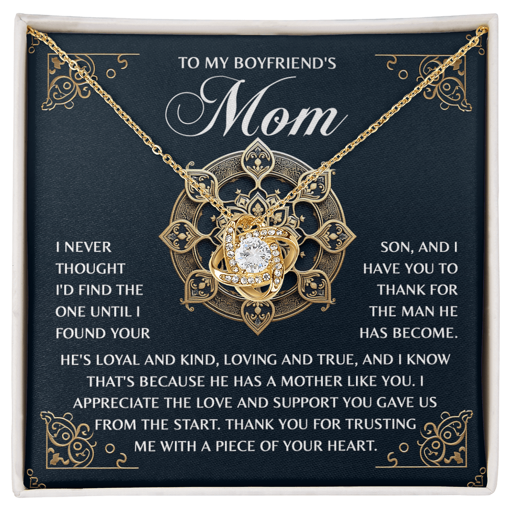 Love Knot Necklace - Boyfriends Mom - TreasuredTale
