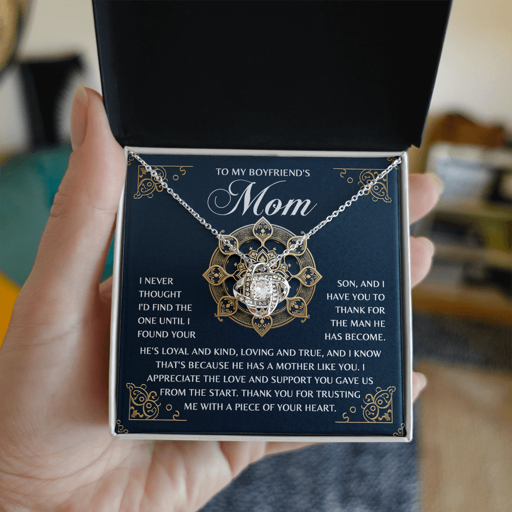Love Knot Necklace - Boyfriends Mom - TreasuredTale