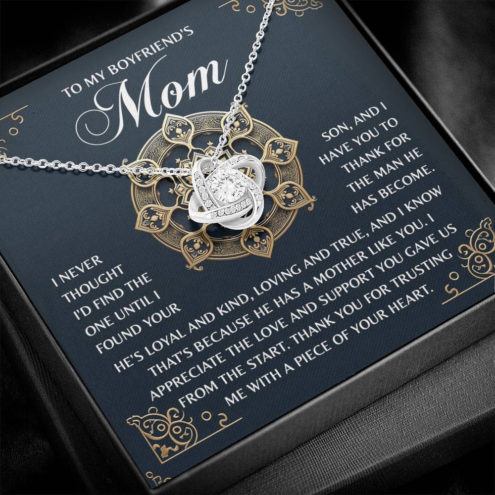 Love Knot Necklace - Boyfriends Mom - TreasuredTale