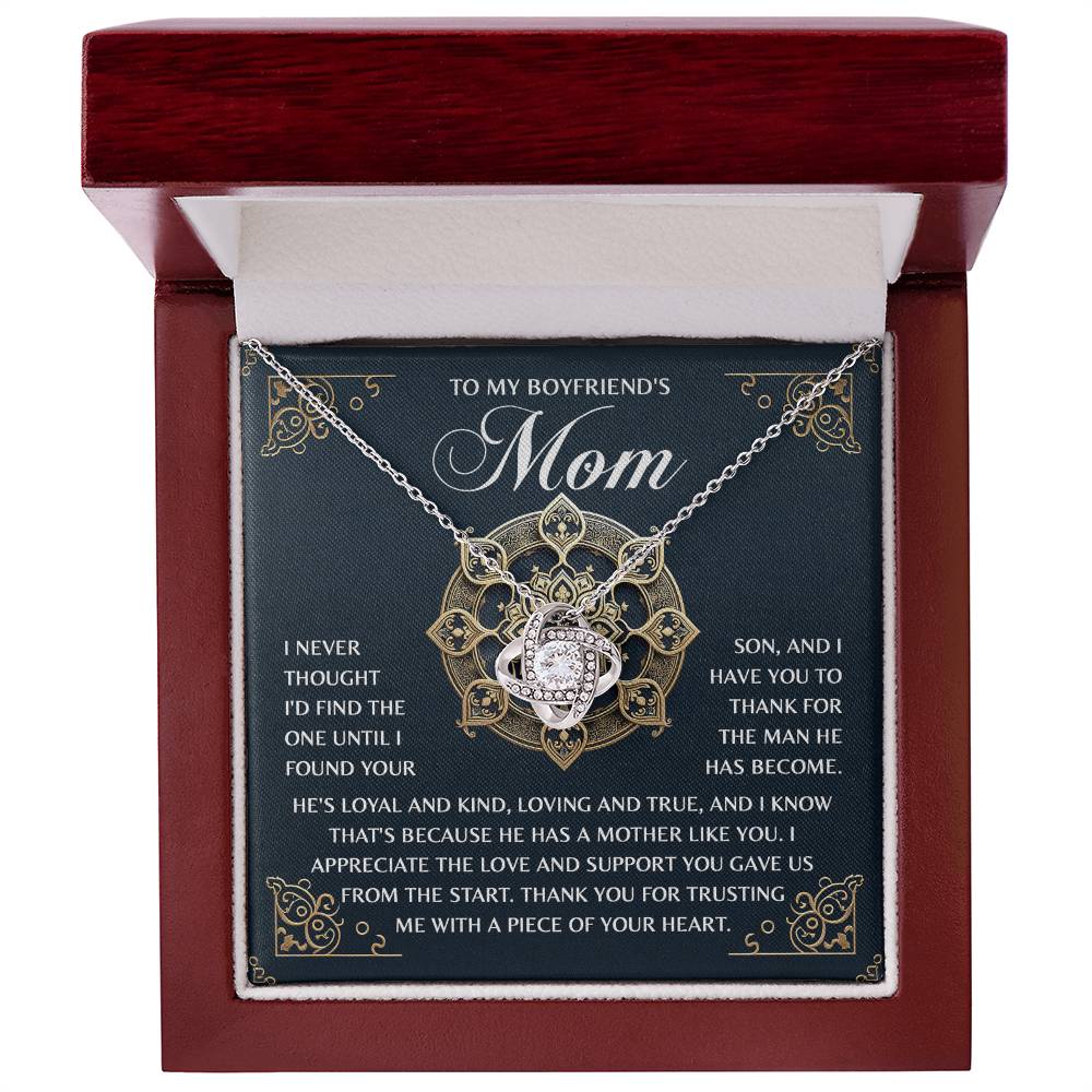 Love Knot Necklace - Boyfriends Mom - TreasuredTale