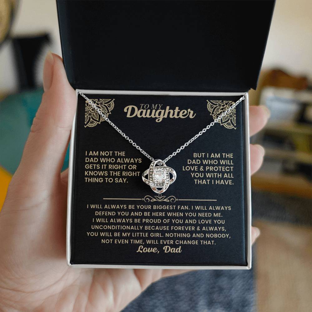 Love Knot Necklace - Daughter - TreasuredTale