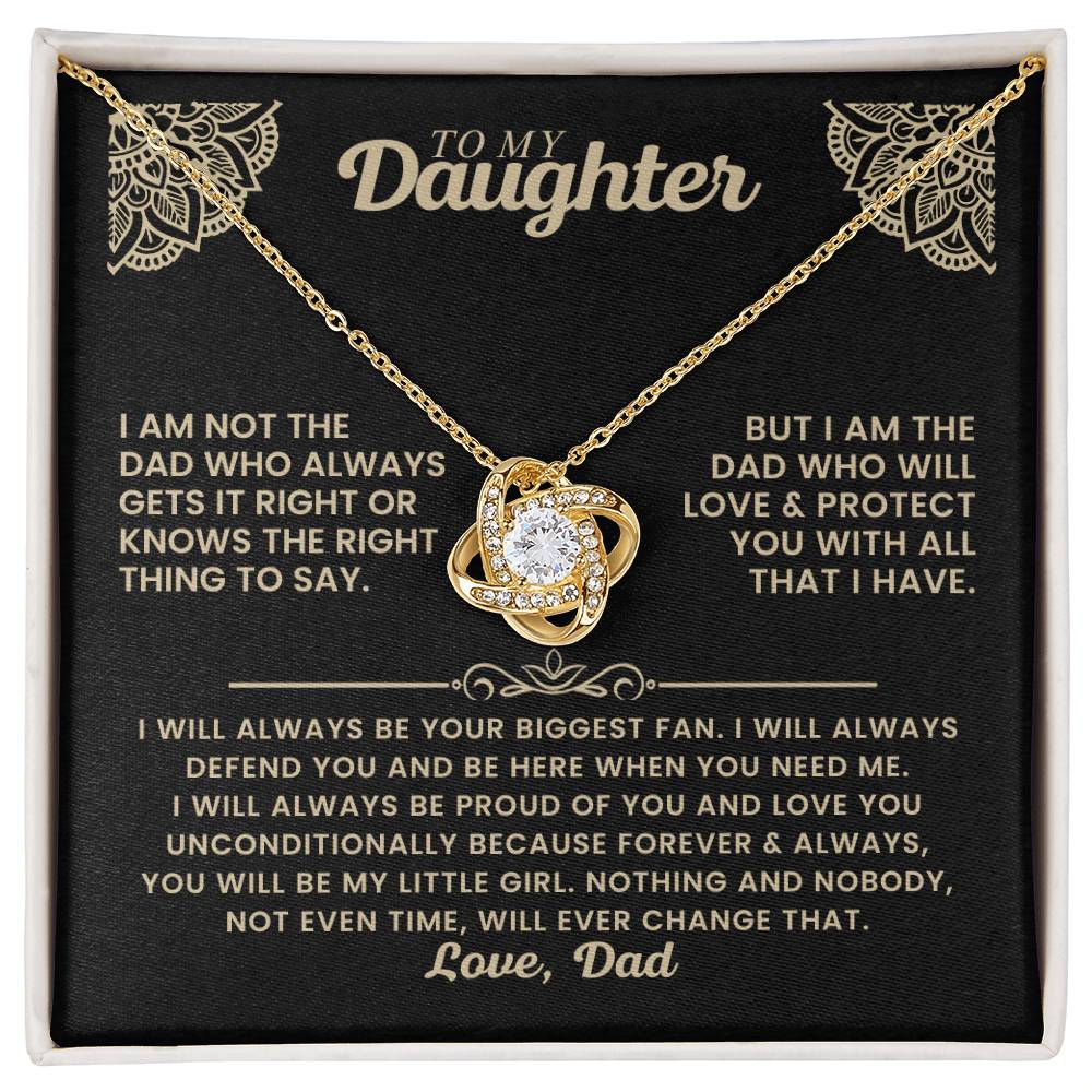 Love Knot Necklace - Daughter - TreasuredTale