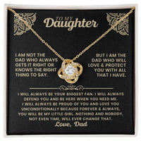 Love Knot Necklace - Daughter - TreasuredTale