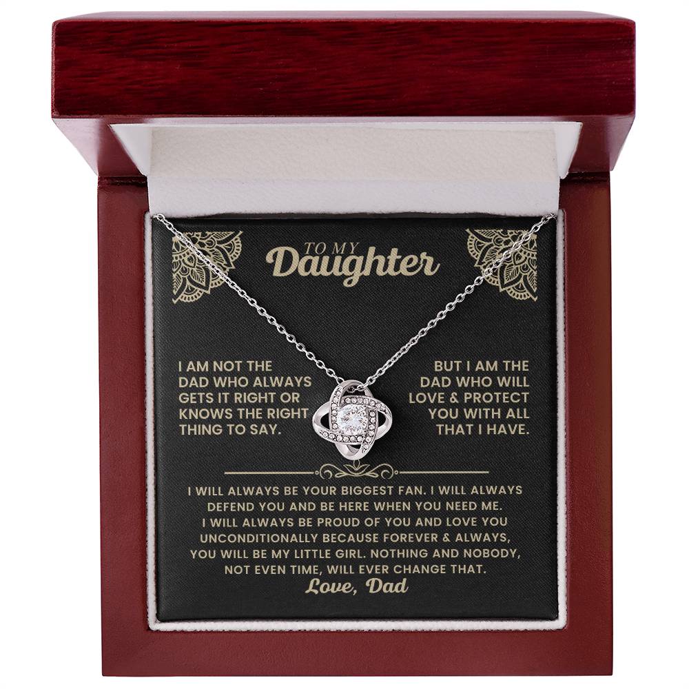 Love Knot Necklace - Daughter - TreasuredTale