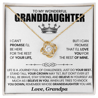 Love Knot Necklace - Granddaughter - TreasuredTale