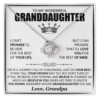 Love Knot Necklace - Granddaughter - TreasuredTale