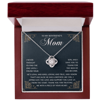 Love Knot Necklace - To my Boyfriends Mom - TreasuredTale