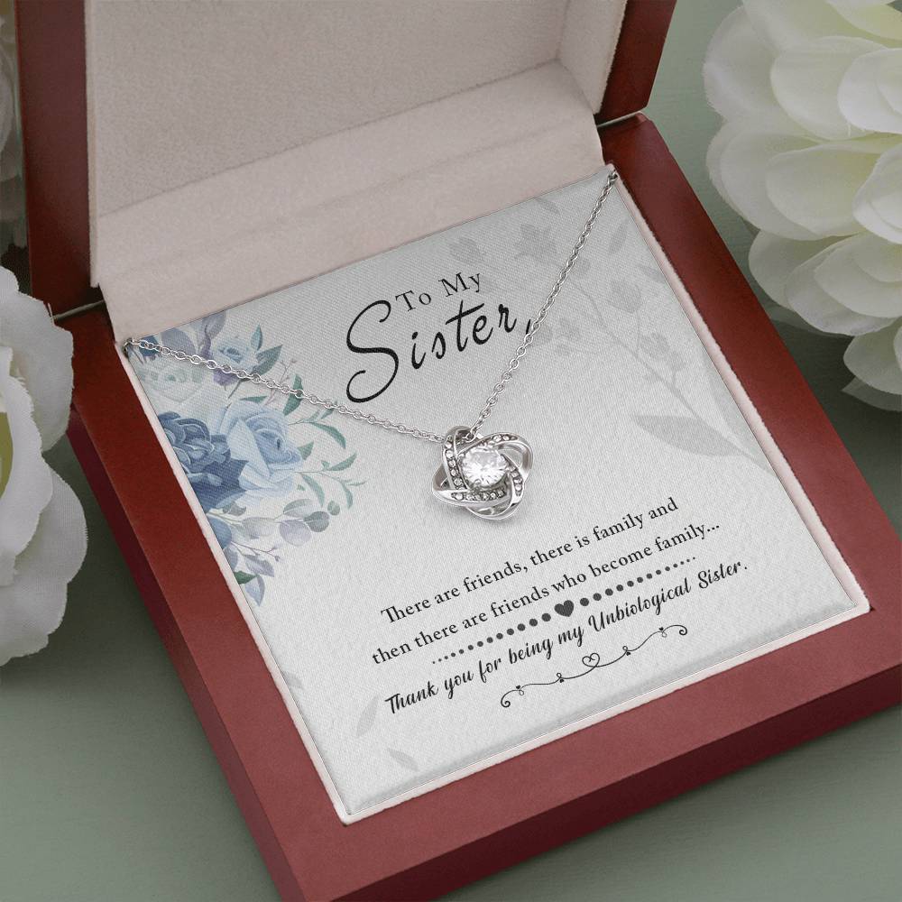 Love Knot Necklace - Unbiological Sister - TreasuredTale